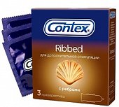 Контекс презервативы Ribbed с ребрышками №3, Рекитт Бенкизер Хелскэр Интернешнл Лтд.